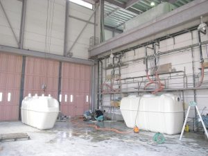 FRP工場　製品検査場