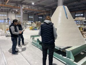 高濃度排水処理施設「沈殿槽」の製造打ち合わせをしました